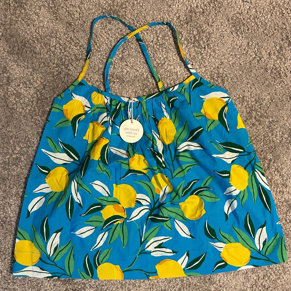 Printfresh Blue Lemon Zest Cami New with tags Small